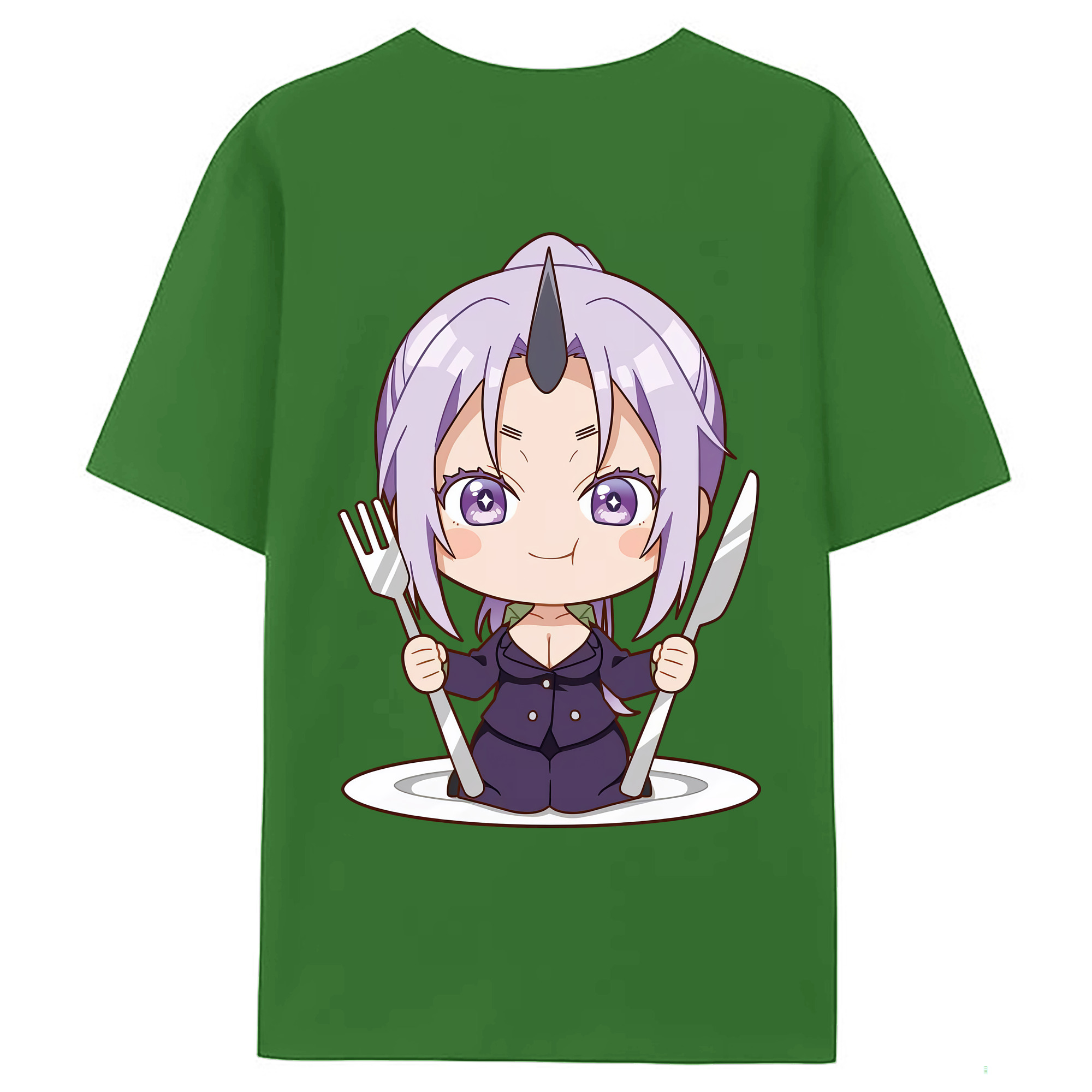 （画像用） 転スラ Regarding Reincarnated to Slime レディース半袖Tシャツ(バックプリント)